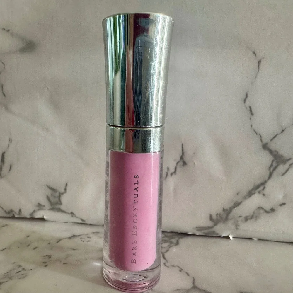 Buxom Lips Bare Escentuals Plumping Lip Polish LILY Pink Shimmer 0.07oz Mini